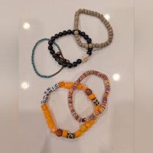 Colorful Beaded Kids Bracelet Set